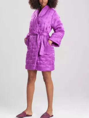 Loot S03 Molly Wells Purple Quilted Robe