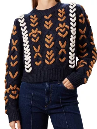CBS Mornings Adriana Diaz Chunky Sweater