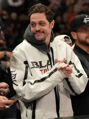 Pete Davidson Monday Night RAW 2025 Leather Jacket