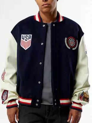 U.S. Soccer x Jeff Hamilton Varsity Jacket