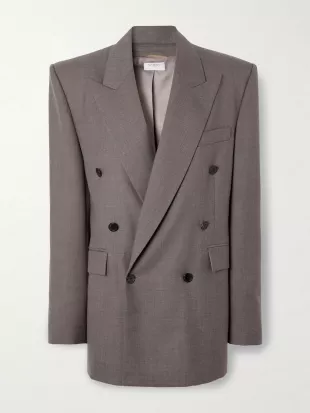Double Breasted Wool Blazer