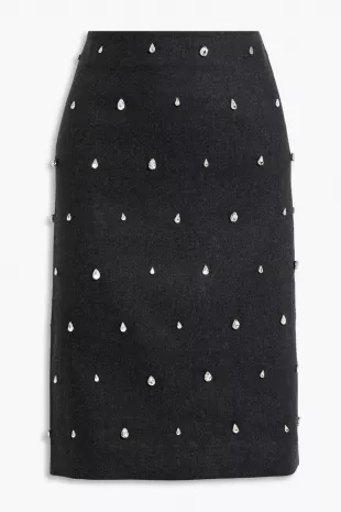 Opal Rhinestone Pencil Skirt