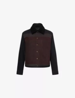 Panelled Colour-Block Denim Jacket