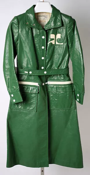 Green Vinyl Coat