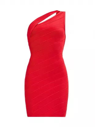 The Molly Bandage One-Shoulder Minidress