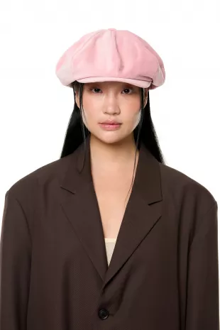 Velvet Newsboy Cap