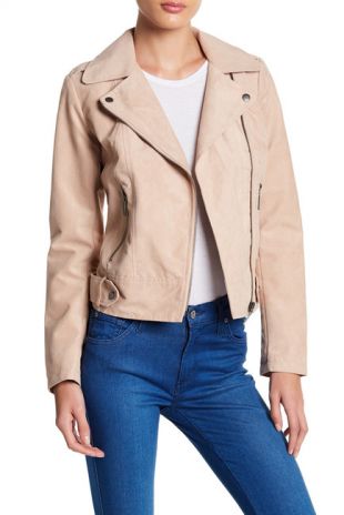 Free Press Faux Suede Moto Jacket