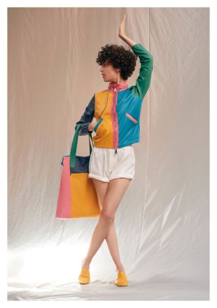 veste en cuir multi