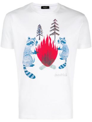 Raccoon Print T shirt