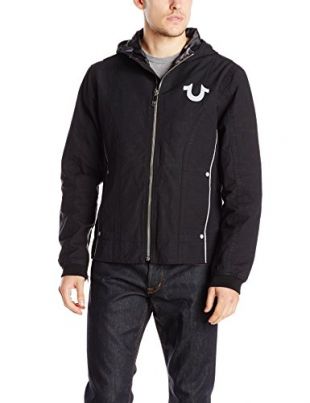 True Religion Men's Reflective Moto Jacket