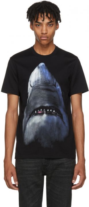 T-shirt noir shark