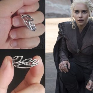 Game of Thrones Season 7 Ring Cosplay Daenerys Targaryen Ring Halloween Prop New | eBay