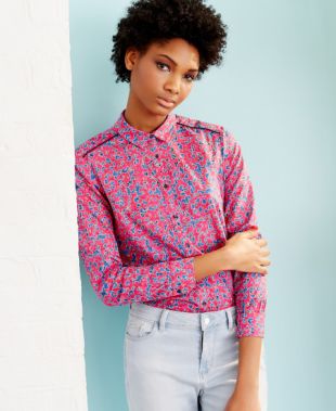 Chemise couleur imprimée