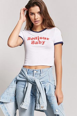 Forever 21 - T-shirt bonjour baby