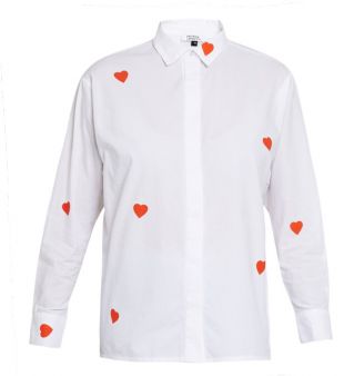 Chemise à coeurs