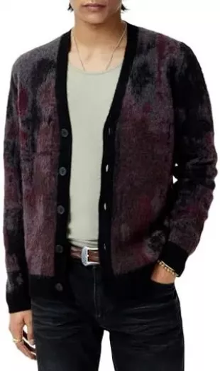Dio Cardigan in Dark Plum
