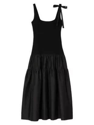 Maxi Dual Material Dress