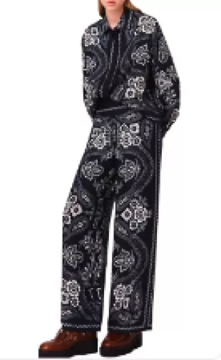 Floweing Bandana Print Pants