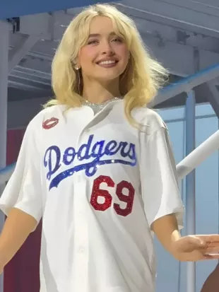 Sabrina Carpenter 2025 Short N Sweet Tour LA Dodgers Jersey