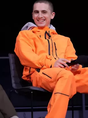 Marty Supreme 2025 Timothée Chalamet Orange Tracksuit