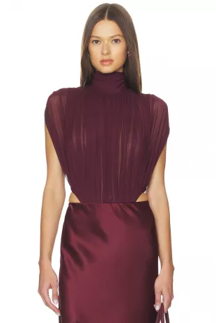 Giulia Bodysuit in Merlot