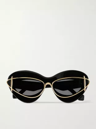 Double-Frame Cat-Eye Sunglasses