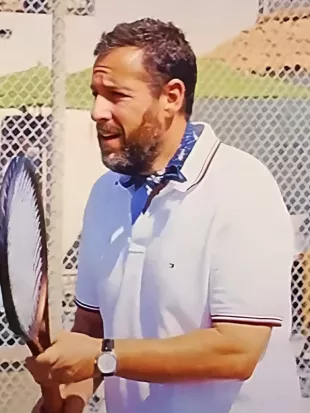 Jay Kelly Adam Sandler White Polo