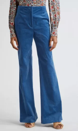 Basima Stretch Corduroy Flare Pants