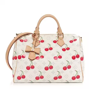 LV X TM Monogram Cerises Speedy Soft Bandouliere
