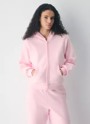 Cozy Sweatfleece Perfect Zip Hoodie