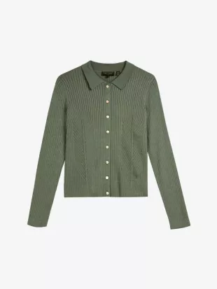 Meenaa Co-ord Button-Up Knitted Cardigan