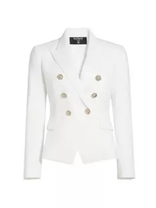 Crepe Double Breasted Jacket
