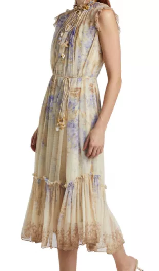 Dawning Flutter Midi-Dress