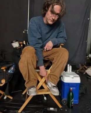 Lewis Pullman Thunderbolts Blue Striped Sweatshirt