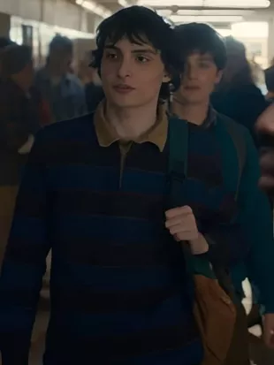 Stranger Things S5 Finn Wolfhard Polo Shirt