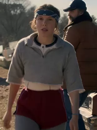 Stranger Things S05 Millie Bobby Brown Cropped Sweatshirt