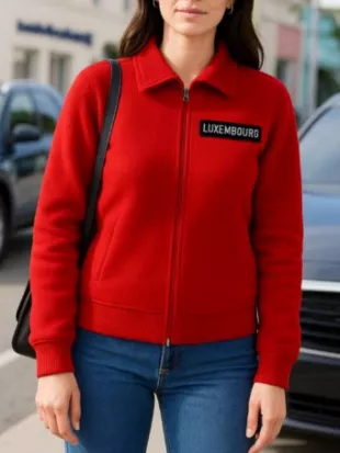 Luxembourg Fleece Jacket In Red