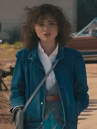 Stranger Things S05 Natalia Dyer Blue Denim jacket