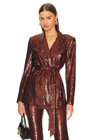 Jordana Wrap Belted Blazer
