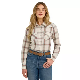 Essential Long Sleeve Snap Plaid Shirt