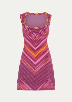 Roberta Chevron Mini Dress
