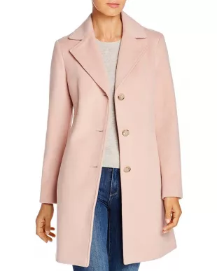 Pink Wool Coat