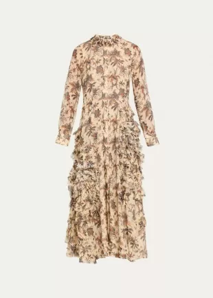 Rhea Shirt Dress with Ruffle Skirt