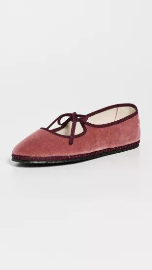 Mary Jane Velvet Brigitte Flats