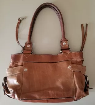 Brown Genuine Leather 75082 Handbag