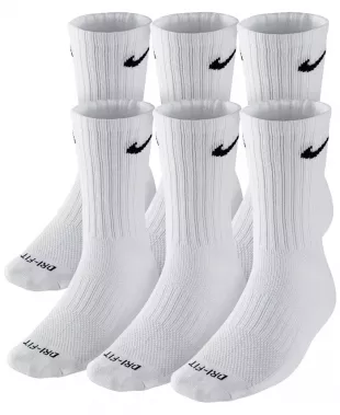 Unisex Everyday Plus Cushioned Training 6 Pairs Crew Socks