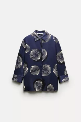Zw Collection Printed Shirt