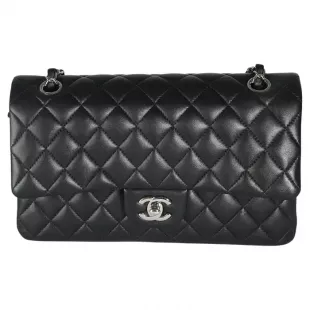 Medium Classic Double Flap Bag Black