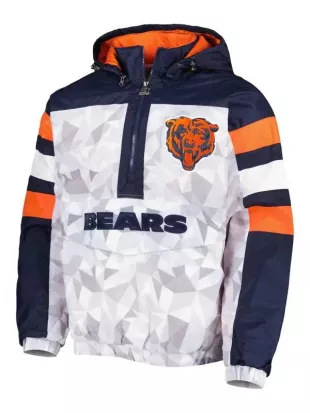 Chicago Bears Gridiron Raglan Half-Zip Jacket