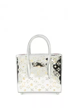 Paloma Loubinthesky Spiked Metallic Crossbody Tote Bag